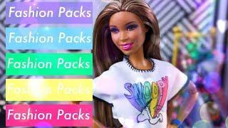 Barbie Fashion Packs Haul | Peanuts | The Power Puff Girls & Ken