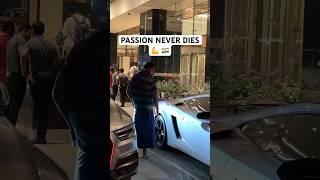 Old Man admires Lamborghini 