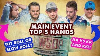 2018 WSOP Main Event Top 5 Hands | World Series of Poker