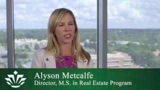 Alyson Metcalfe, M.S. in Real Estate Director, on Faculty who are Practitioners and Researchers