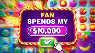 I let a FAN SPEND my BALANCE… and BOUGHT a $10,000 BONUS!! (risky)