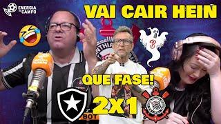 REAÇÕES DOS CORINTIANOS "RÁDIO ENERGIA 97" BOTAFOGO 2x1 CORINTHIANS "VAI CAIR HEI"