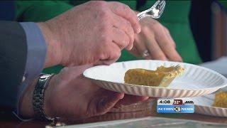 KMTV's Jennifer Griswold and Jim Flowers try a popular Patti LaBelle pie