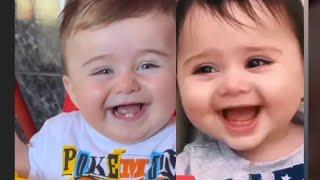 Cute babies laughing hysterically || Cutebaby and funny baby reaction Part-3 