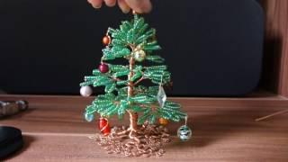 Bead and wire Christmas tree