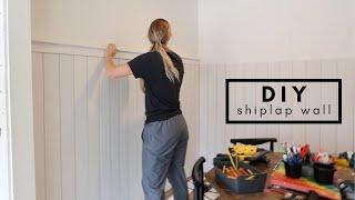 Custom Wood Accent Wall // DIY Shiplap Wall // Extreme Home Makeover!