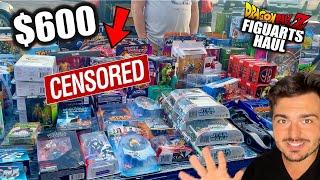 $600 BUDGET TOY HUNT! FREE DRAGON BALL FIGUARTS  at the FLEA MARKET?