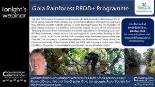 Conservation Conversations: Gola Rainforest REDD+ Programme - Richard Dixon (28May24)