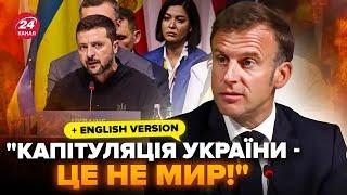 Macron Made a SHOCKING Statement at the Swiss Peace Summit! Peace Cannot Be Ukraine's Capitulation