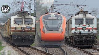 110 Kmph SINGLE Line Trains vs 130 Kmph DOUBLE Line Trains | Indian Railways