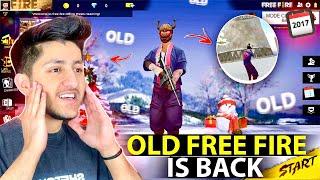 2017 Old Free Fire Is Back  Playing Old Free Fire Snow Map - Garena Free Fire