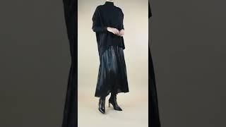 Made in Italy Voltaire Lame Skirt Black  #onesizefashion #skirt #madeinitaly #onesize #lame