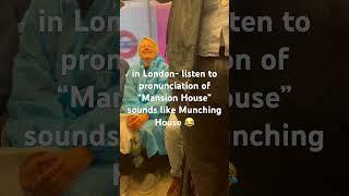 London’s Tube pronunciation for Mansion House stop - hilarious