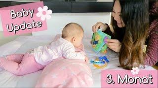 BABY UPDATE 3. MONAT | STILLEN | WACHSTUMSSCHUB | KOPF HALTEN | PEKIP | Mamiseelen