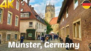 Münster, Germany, Christmas Market and city walking tour 4K