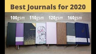 Best Bullet Journal Notebooks for 2020 • 100gsm  |  110gsm  |  120gsm  |  160gsm  |  & a bonus!