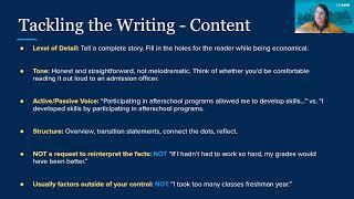 Writing the Impact / Disadvantaged and COVID Statements for Medical and Health Professional Schools