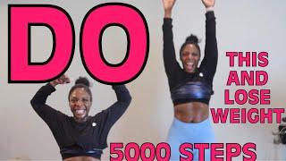 5000 STEPS FAST Walking Workout to Burn Fat & Lose Weight! BODY FOR DAYS CHALLENGE!