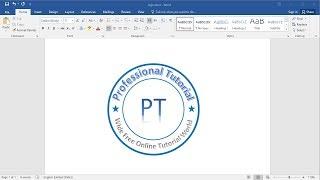 Create and Make Logo in MS Word