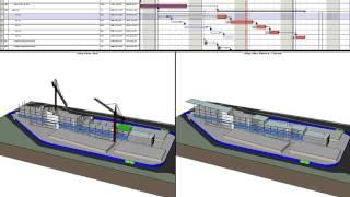 Synchro 4D Model : Planned v Actual Project