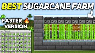 NEW FASTER SUGARCANE FARM in 1.21 - Minecraft Bedrock & Java