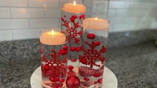 Floating Candles Christmas  Centerpiece