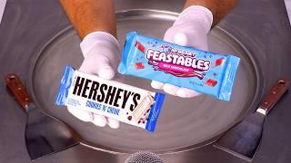 Feastables vs. Hershey’s Ice Cream Rolls - MrBeast must never see this! (ASMR)