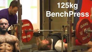 Bench Press Personal Best 125kg @83kg in 2017 British Universities Championship