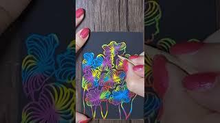 Sketching Rainbow Blooms: A Colorful Flower Art Tutorial - #ARTINA #sketch #sketching #drawing