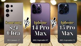 S24 Ultra VS 14 Pro Max VS 15 Pro Max - [Mr.Compare]