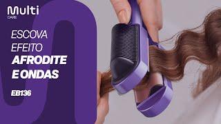 Escova Alisadora Efeito Afrodite: Liso ou Ondas - EB136