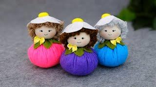 Cute Berries-Dolls  from felt🫐Easy and fast