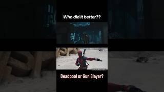 Who did it best?? #Deadpool or #GunSlayer  #DeadpoolandWolverine #TheDarkTower