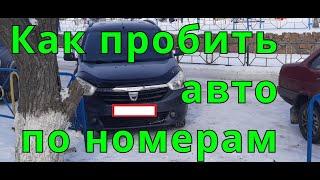 Как пробить авто по гос номеру