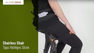 Chairless Chair - Tipps Richtiges Sitzen | Carl Stahl