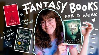 reading fantasy books for a week 🪄