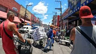 Tour Role nas Ruas do bairro do Brás Cidade de São Paulo Brasil 4k