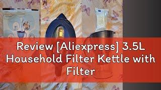 Review [Aliexpress] 3.5L Household Filter Kettle with Filter Device Alkaline Activated Carbon Water