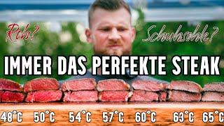 Die PERFEKTE Kerntemperatur beim Steak?! Alle Garstufen erklärt von Blue Rare - Medium - Well done