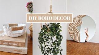 BOHO STYLE DIY PROJECTS - 3 Easy Home Decor Ideas