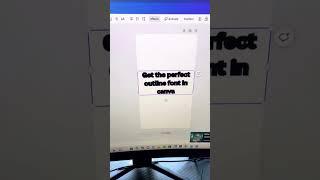 Canva Hack #9: Perfect Font Outlines #canvatutorial #canva #canvatips  #digitalmarketingcoach