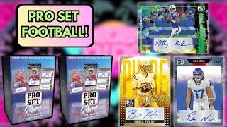 2 HUGE AUTOS! 2023 Pro Set Pure FOOTBALL Hobby Box Review!