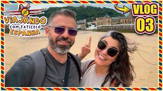 03 Vlogão Espanha: Tour pela Playa de La Concha + Chegada na França. #viajandocomtaticelo