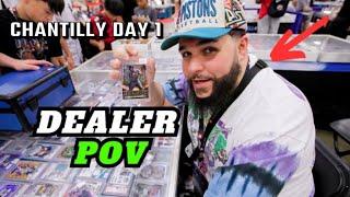 DEALER POV at The Chantilly Card Show ! Day 1 Vlog