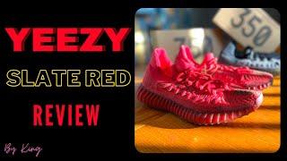 YEEZY SLATE RED 350 COMPACT REVIEW | KING OF CREAMZ