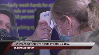 Family Arena hosts first mass vaccination event in St. Charles County