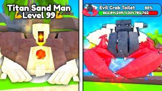 NEW SUMMER UPDATE  Beat Evil Crab Boss  NEW UNITS - Roblox Toilet Tower Defense