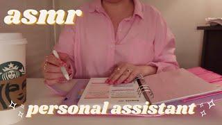 ASMR Relaxing Personal Assistant Plans Your DaySoft-Spoken 