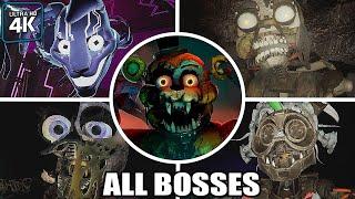 FNAF: Security Breach Ruin DLC - All Bosses & Jumpscares (With Cutscenes) 4K 60FPS UHD PC