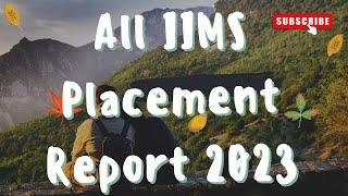 IIMS PLACEMENT REPORT 2023 BATCH